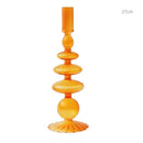 Glass taper candle holders for wedding table decoration