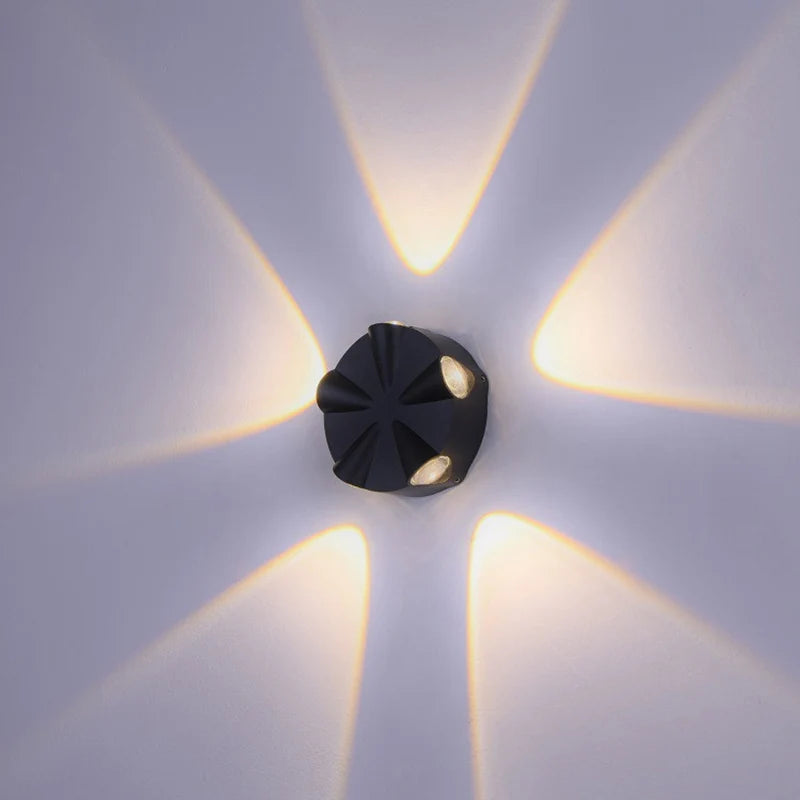 Decorative LED wall light for indoor or outdoor use