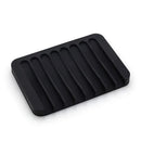 self-draining silicone soap dish to keep soap dry