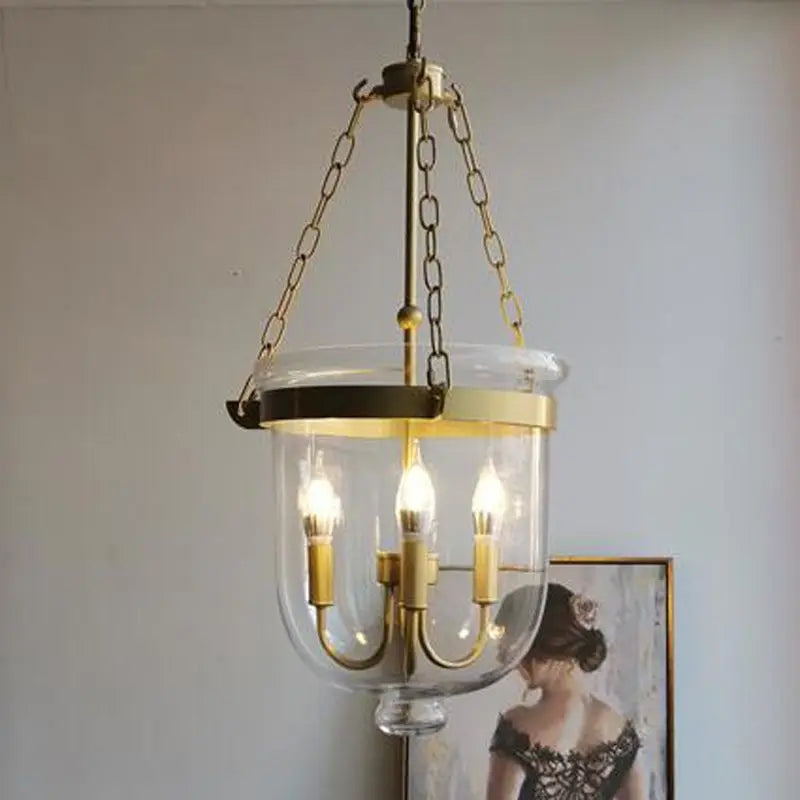 Retro candle bucket ceiling chandelier for pubs, shops and living rooms