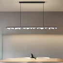 Modern minimalist black gold chandelier for interior decoration