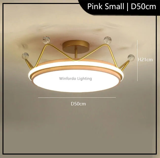 Children's crown LED pendant light modern Winfordo - vue 8 sur 12