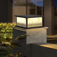 Solar LED garden lamp with remote control and variable colours