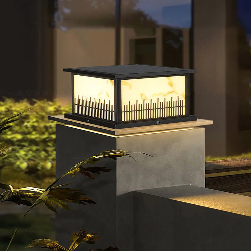 Solar LED garden lamp with remote control and variable colours