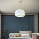 Nordic style hanging chandelier with PVC petals and free bulb