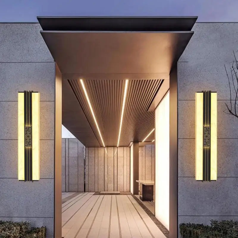 Waterproof outdoor wall light pastoral style decorative LED