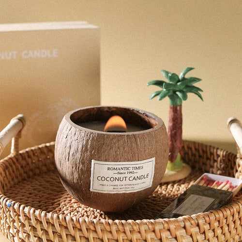 coconut scented candle gift set Christmas souvenir - vue 4 sur 20