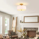 American style circular fabric ceiling chandelier