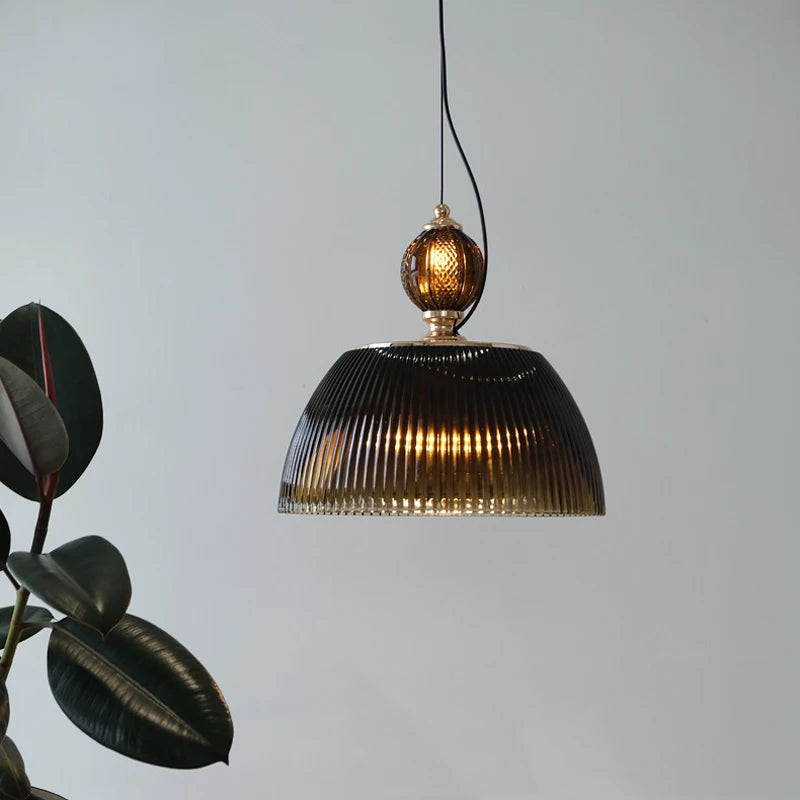 Nordic creative glass pendant light for restaurants and modern bedrooms - vue 4 sur 7