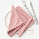 Washed cotton vintage-style table napkin 40x40 cm