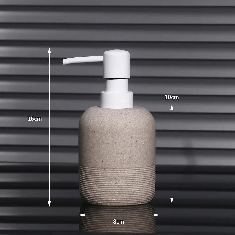 luxury bathroom stoneware emulsion bottle - vue 8 sur 11