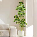 Artificial ficus tree in plastic for outdoor decoration