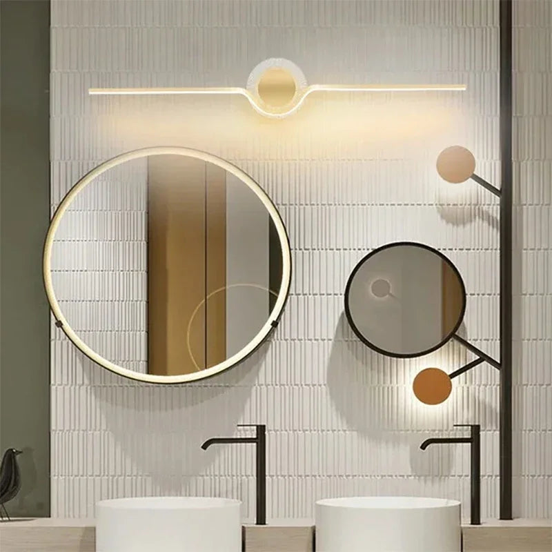 Modern aluminium wall light for indoor decor