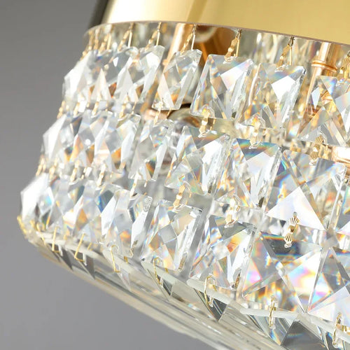 Modern nordic crystal LED ceiling light for interiors - vue 5 sur 7