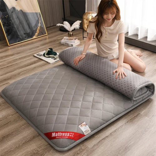 non-slip foldable mattress topper for bunk beds and extra beds - vue 4 sur 8