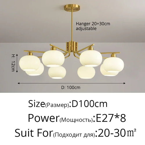 Simple nordic style modern pendant light indoor decoration - vue 16 sur 19