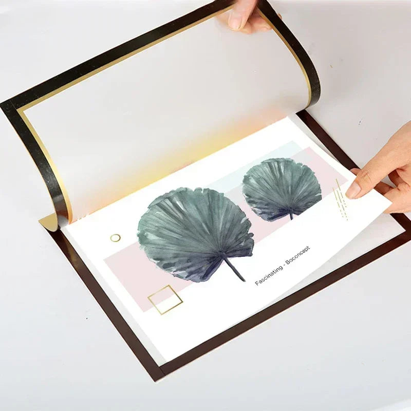 Modern rectangular magnetic plastic photo frame - vue 4 sur 9