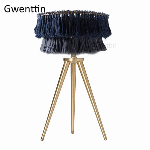 Modern silk thread floor lamp nordic style indoor decor - vue 12 sur 12