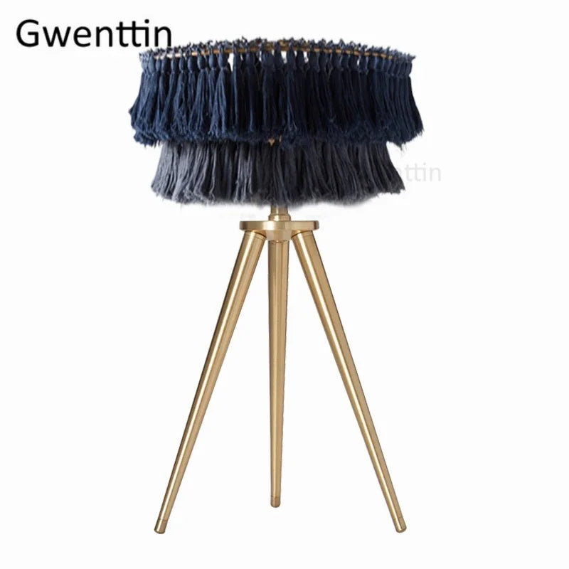 Modern silk thread floor lamp nordic style indoor decor - vue 12 sur 12