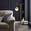 Retro gold Nordic floor lamp for elegant interiors