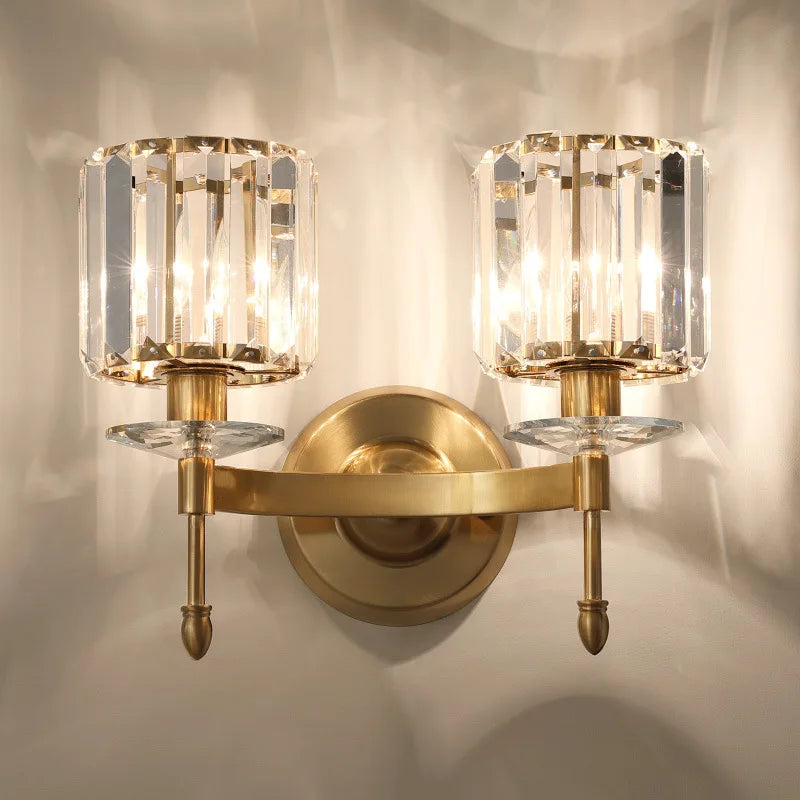 Crystal design wall light for elegant interiors