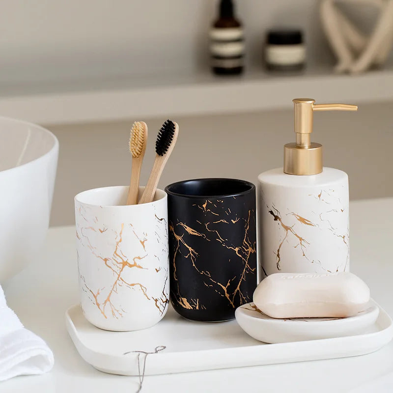 Ceramic travel bathroom set – practical and portable