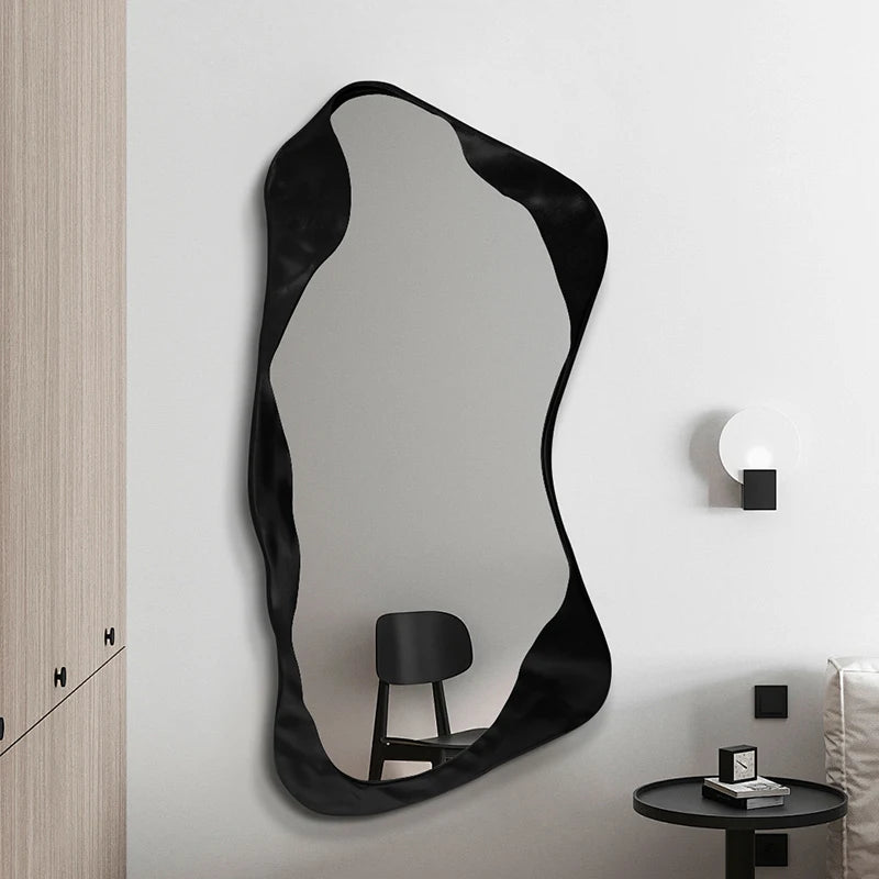 Artistic nordic full-length mirror with elegant creative frame