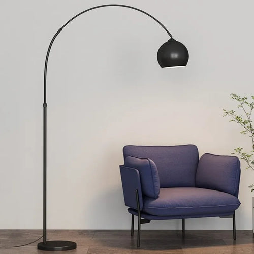 Italian fishing floor lamp, modern nordic design, light and elegant - vue 7 sur 9