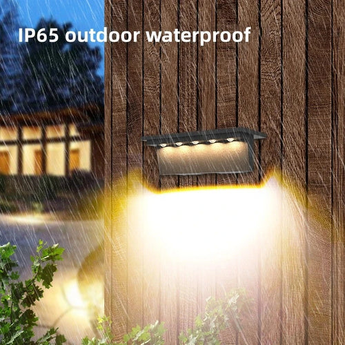 Set of 2 outdoor solar lights with smart sensor for exterior - vue 2 sur 10