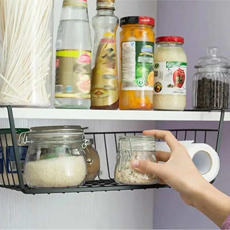 multifunctional storage basket for kitchen and office