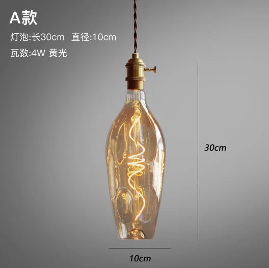 Retro glass pendant light for modern and minimalist interiors