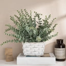Set of 20 artificial eucalyptus leaves for floral decoration