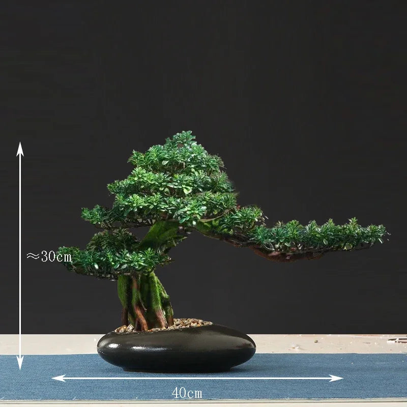 Chinese style artificial bonsai tree for indoor and outdoor decor - vue 9 sur 22