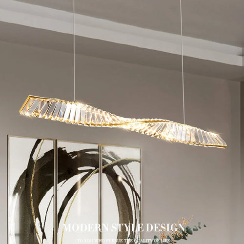 Modern crystal chandelier for an elegant atmosphere - vue 4 sur 11