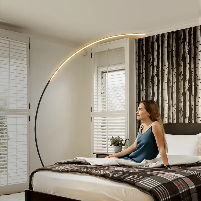 Minimalist modern LED floor lamp - vue 6 sur 8