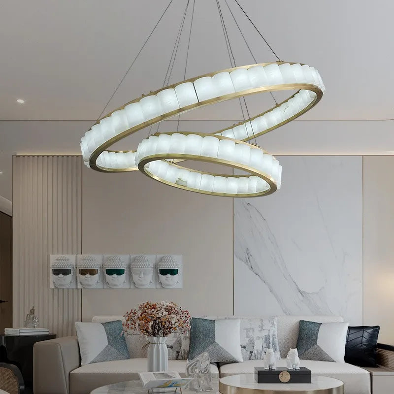 Spanish natural marble luxury chandelier for hotel