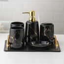 decorative ceramic bathroom set with accessories