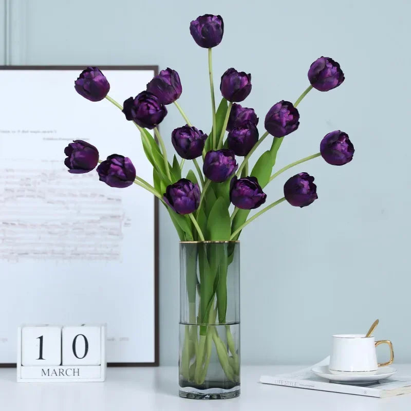 Decorative artificial silk tulips for any occasion - vue 4 sur 13