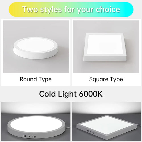 Ultra slim LED panel ceiling light for indoor use - vue 5 sur 12
