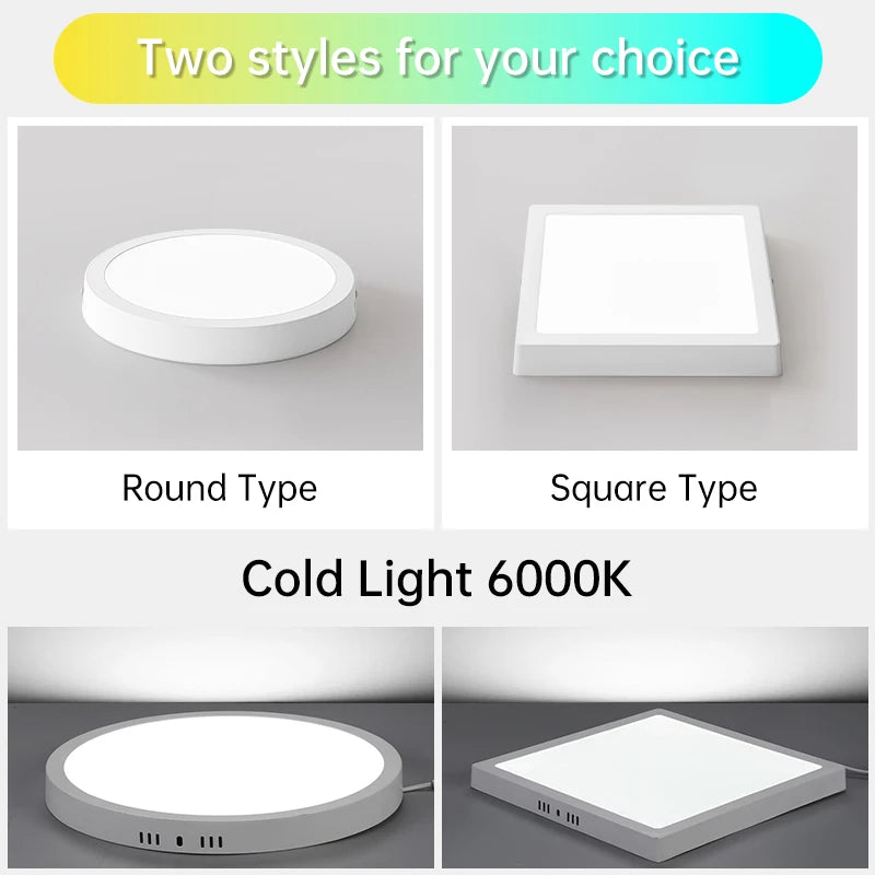 Ultra slim LED ceiling light panel for indoor use