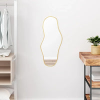 Golden Wall Mirror 70x30 cm, home decoration wall decal living room decoration