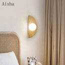 Modern cave stone wall light with lunar design