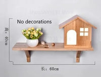 Modern creative wooden wall light for children