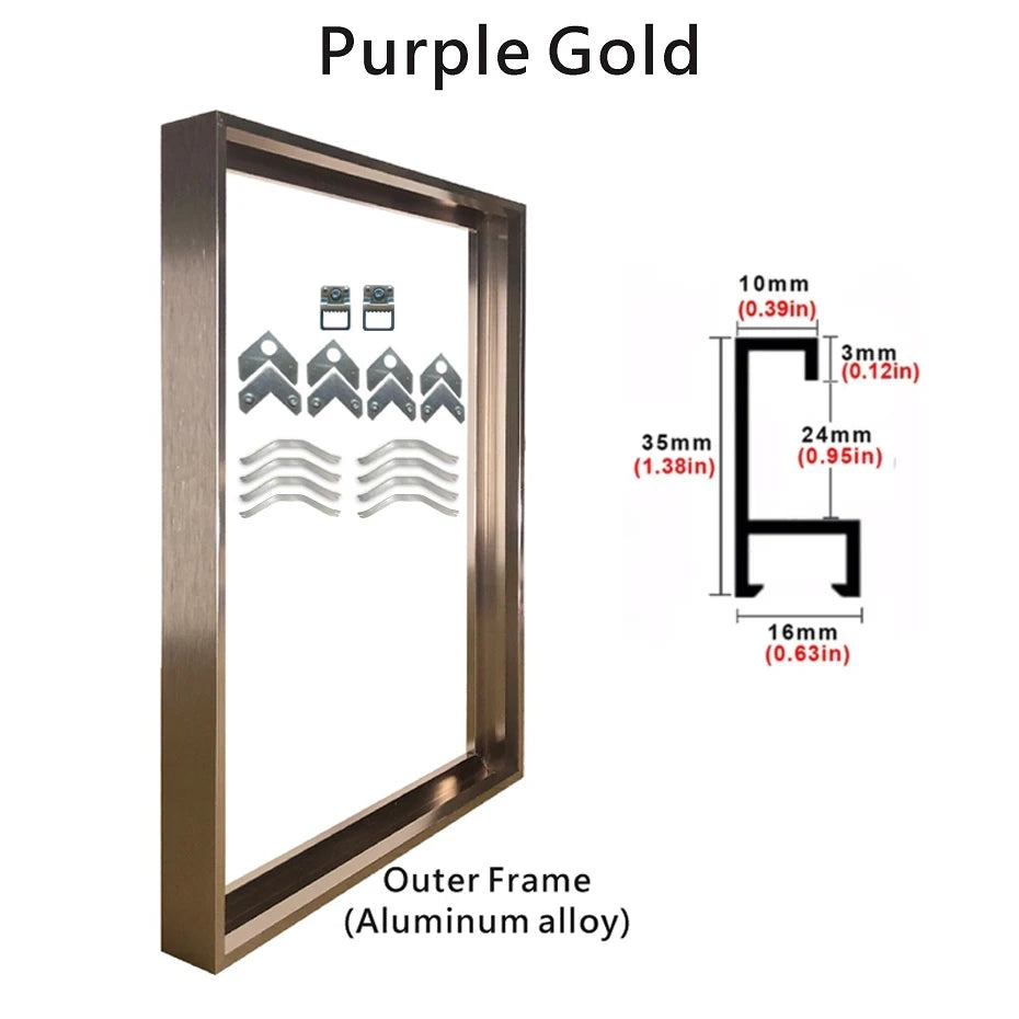 Metal frames for oil paintings and wall decorations - vue 11 sur 13