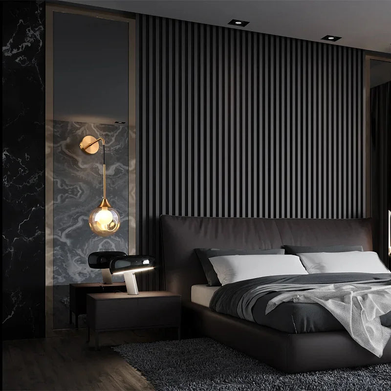 modern led wall light in the shape of a decorative ball - vue 4 sur 11