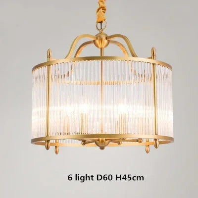 Modern copper chandelier with glass tubes, 2 models available - vue 12 sur 12