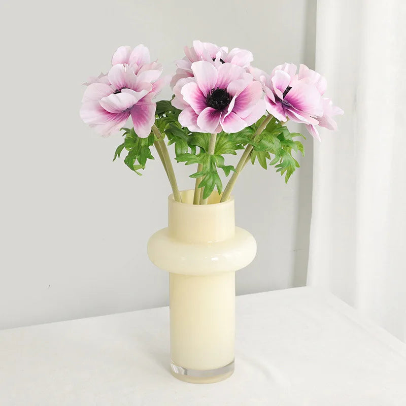 Artificial anemone branch flowers for wedding and home table decoration