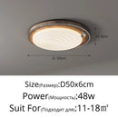 Elegant retro medieval-style wooden LED ceiling light