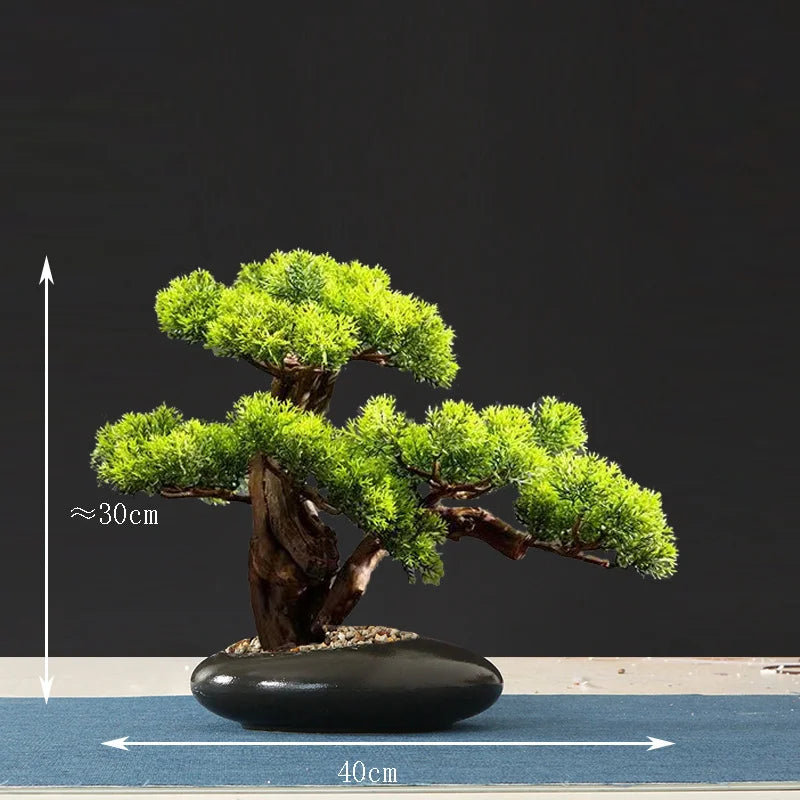 Artificial bonsai tree for indoor decoration and landscaping - vue 24 sur 36