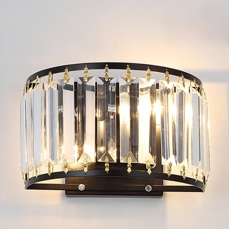 Crystal wall light for modern artistic décor